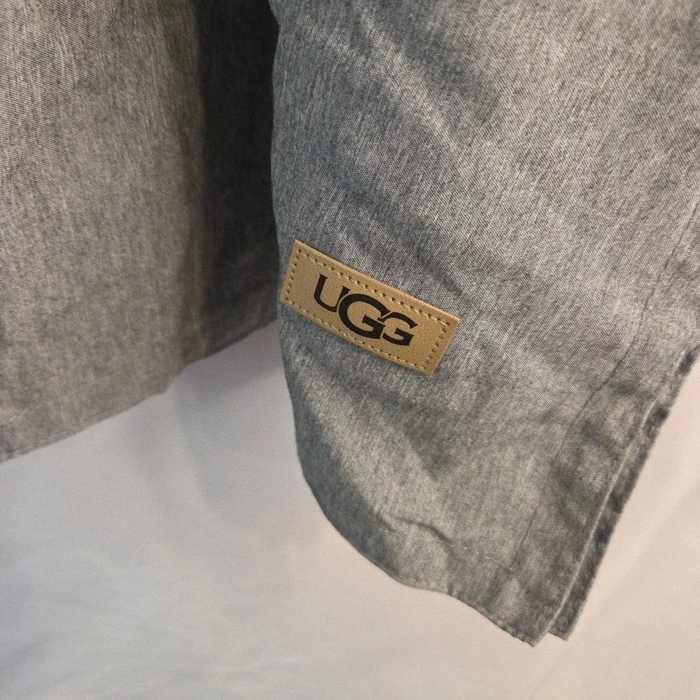 UGG Standard Pillow Sham Cover Gray Rectangle Solid